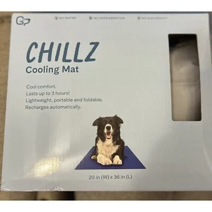 Chillz Cooling Mat For Dog 20in*36in Grey - Picture 1 of 2