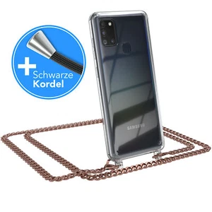 Do Samsung Galaxy A21s Etui na telefon do zawieszenia Sznurek Torba Łańcuszek Metal Róża - Zdjęcie 1 z 7