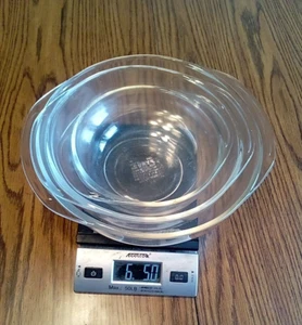 Set 3 Pyrex Clear Glass Baking Dishes  Vintage Lot Of 3 Oven Bowls 022 024 026 - Picture 1 of 15