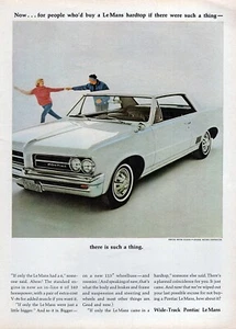 1964 Pontiac Le Mans Coupe Original Color Print Ad - Picture 1 of 1