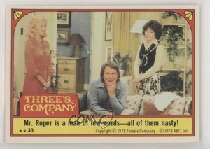 1978 Topps Three's Company Stickers #33 0v9