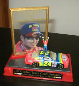 NASCAR-JEFF GORDON #24-ATLANTA MOTOR SPEEDWAY-CHAMPIONSHIP-1997-CLEAR CARD-CAR - Picture 1 of 5
