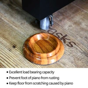 4PX Upright Piano Caster Castor Cups Foot Pad Floor Protector Durable NEW - Picture 1 of 12