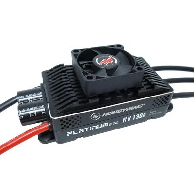 HobbyWing Platinum 130A HV V4 ESC 6S-14S OPTO Regler bürstenloser Motor  - Bild 1 von 3