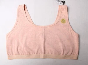 Felina Women's Double-Ply Organic Cotton Stretch Bralette DH3 Wheat XL NWT - Picture 1 of 5