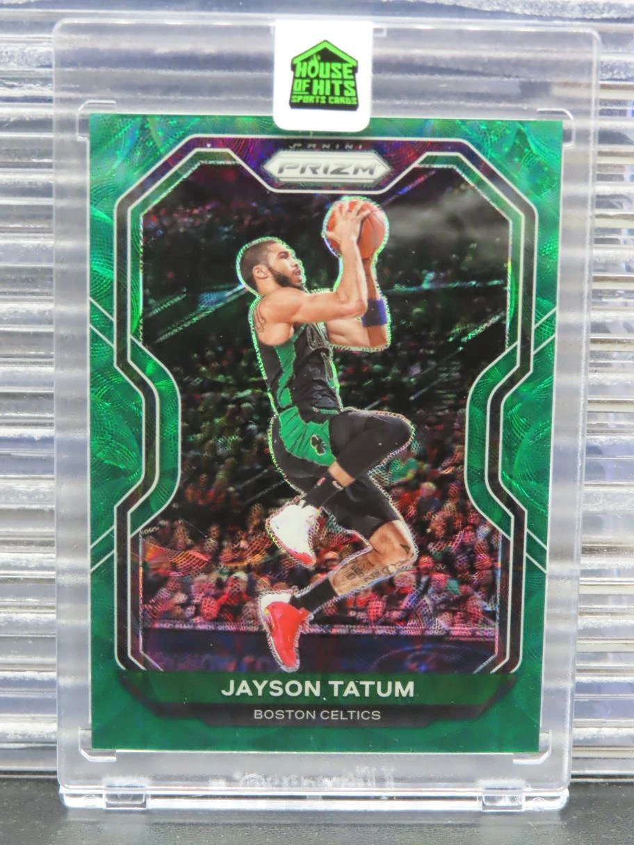 2020-21 Prizm Jayson Tatum Green Choice Prizm #7/8 Celtics