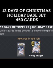 Topps Bunt 12 DAYS OF TOPPS HOLIDAY BASE 450 CARD SET DIGITAL