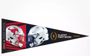 2024-2025 CFP College Football Playoff First Round Pennant SMU vs Penn State - Picture 1 of 1