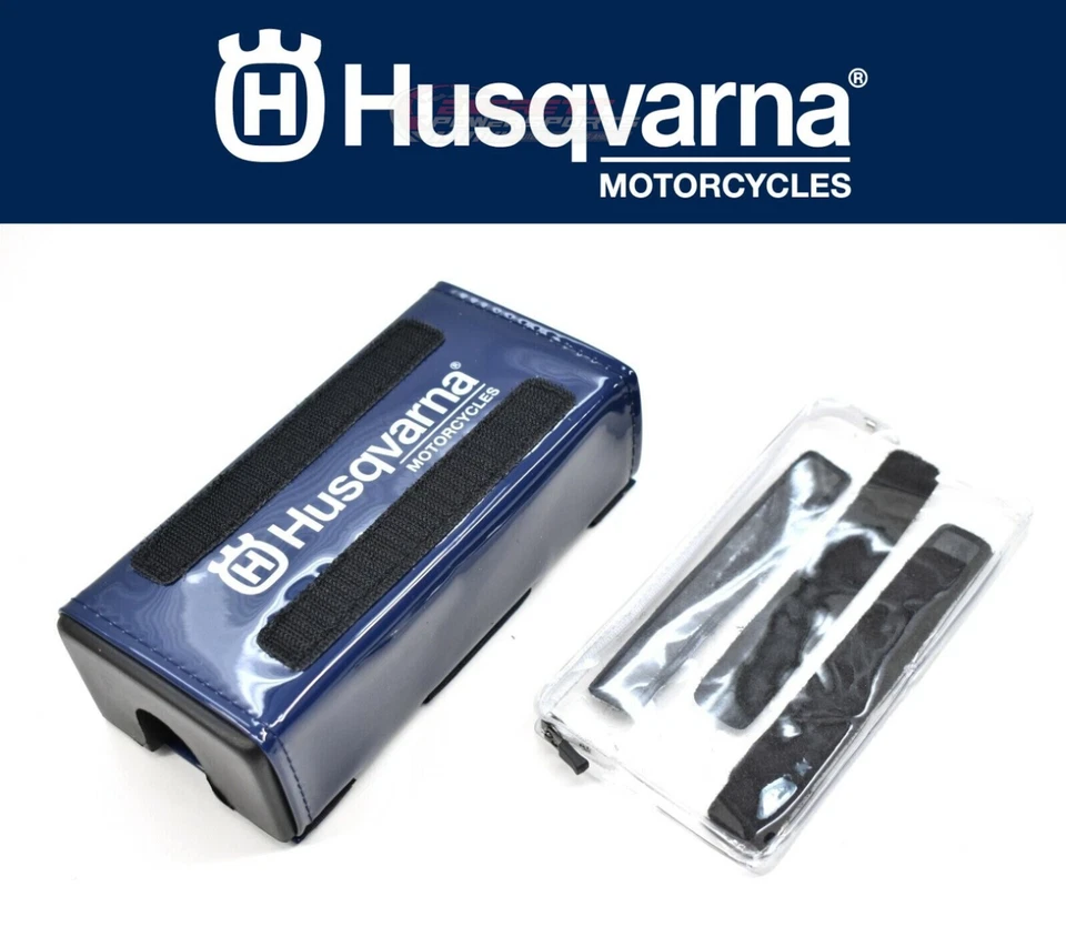Husqvarna Smartphone Handlebar Pad Oversized 1 1/8" Husqvarna Motorcycle #D272 - Image 1 of 4