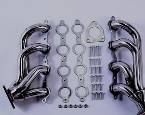Stainless Truck Headers 1999-04 Chevy GMC Yukon 4.8L 5.3L 99-01 Sierra 1500 2500 - Picture 1 of 3