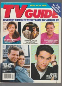 1990 April 21-27 TV GUIDE Magazine #56 FN+ 6.5 Michael Jackson / Huk Hogan