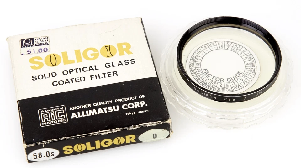 SOLIGOR UV-Filter O Sperrfilter Filter UV 58mm M58 Schraubfassung (F383 - Image 1 of 1