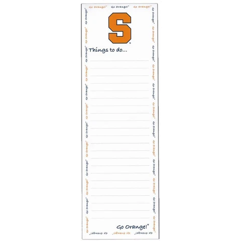 Syracuse Orange Magnetic To Do List Pad Cover