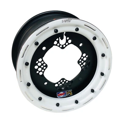 DWT ROK'N LOK 2 Front White Beadlock Rim Wheel 10" 10x5 4+1 4/156 Outlaw 525 - Image 1 of 3