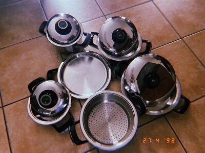 batteria di pentole Amc(originali)18 pezzi - Immagine 1 di 4