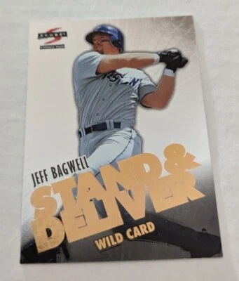 1997 Score Stand & Deliver Jeff Bagwell #22 HOF Insert Card Houston Astros MLB - Image 1 of 3