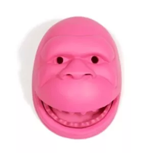 DAVID WEEKS AREAWARE Gorilla Ashtray Pop Pink Marble Resin 2007 With Box - Picture 1 of 13