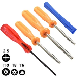 for PS4 Xbox One 360 - Screwdriver Set T6 T8 T10 / 2.5mm Philips / Pry Tool |FPC - Picture 1 of 5