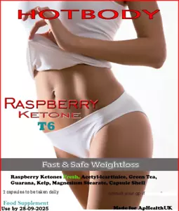 Advanced WEIGHT LOSS DIET Pills:Raspberry Ketone T6 Fast Slimming Supplement - Picture 1 of 2
