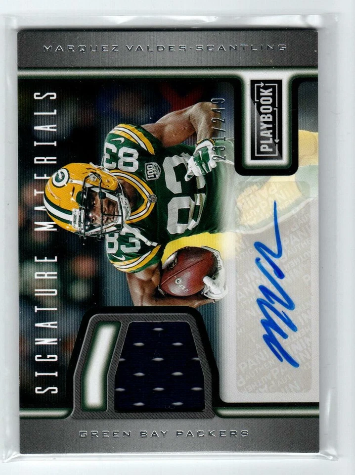 2019 Panini Signature Materials #29 Marquez Valdes-Scantling/249 (ref 223874) - Image 1 of 1