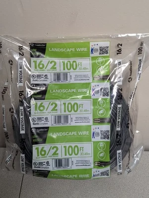 Southwire 100’ 16/2 Landscape Lighting Low Voltage Stranded Wire Cable 100 ft - Image 1 of 4