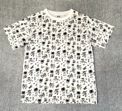 Uniqlo Kids T-Shirt Disney Mickey Mouse Boy's Size 13 All Over Print 100% Cotton - Image 1 of 4