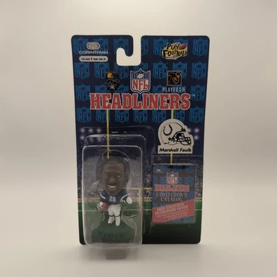 Figura Cabezales Marshall Faulk 1996 Indianapolis Colts NFL NUEVO EN CAJA Corinthian Nuevo en Paquete Foto 1 de 4