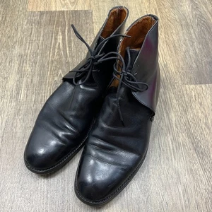 Crocket Jones Boots Mens UK 9 Black Leather Chukka Boot Ankle 1967 - Picture 1 of 23