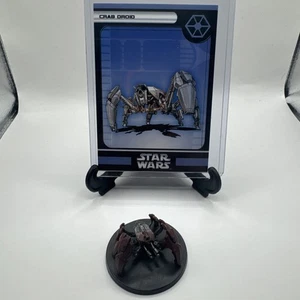 Star Wars Miniaturen WOTC Crab Droid #39 mit Karte - Bild 1 von 2