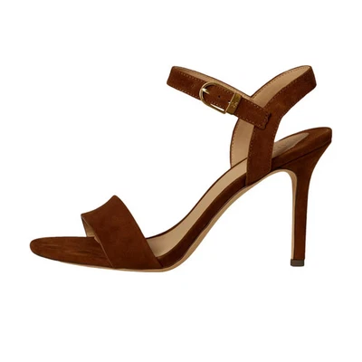 Sandalias de gamuza Ralph Lauren Gwen tabaco GWEN-SN-DRS para mujer talla 9,5 medianas Foto 1 de 4