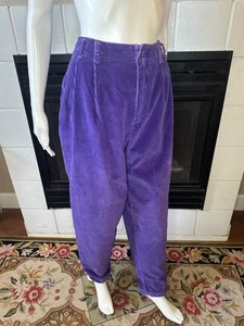 Vtg 90s Liz Claiborne Sport High Waisted wide straight Corduroy Pants Size 14 - Picture 1 of 10