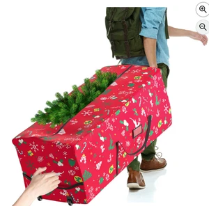 Nueva bolsa de almacenamiento para árbol de Navidad enrollable de 9 pies, 600D impermeable, ruedas, doble cremallera - Imagen 1 de 4