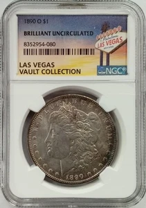 1890-O $1 Morgan Dollar NGC brillante non circolato Las Vegas Vault collezione - Foto 1 di 1