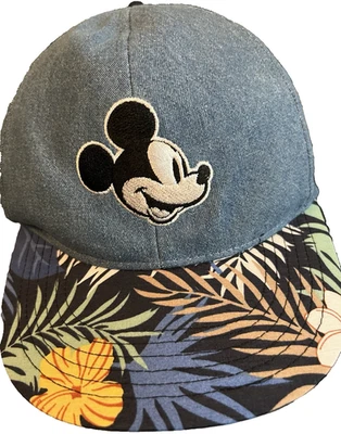 Disney Mickey Mouse Hawaiian Blue Cotton Boys Cap w/Tags - Image 1 of 4