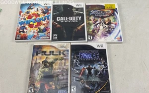 Nintendo Wii Games Lot: The Hulk, COD Black Ops, Soul Caliber, Star Wars - Picture 1 of 4