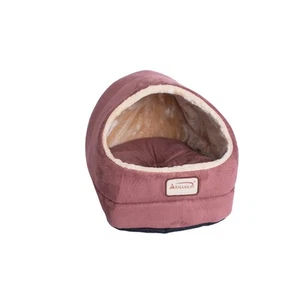 Armarkat Faux Suede Cat Bed and Cave, 18"(L) x 12.5"(W) x 11.5"(H) Indian Red - Picture 1 of 10