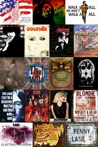 Multi-Listing Music nostalgia retro metal plaques signs - Picture 1 of 20