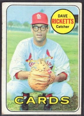 1969 Topps Baseball Baseball Card #232 Dave Ricketts St. Louis Cardinals VG *bb - Image 1 of 2