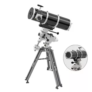 Newtonian Equatorial Mount Telescope with Stand 712 Pieces MOC Build Gift - Picture 1 of 5