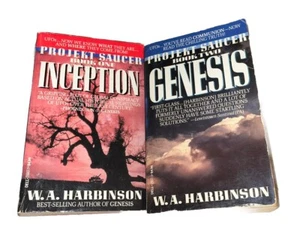 2 Books-Projekt Saucer Book 1 Inception & Book 2 Genesis By W.A.Harbinson - Picture 1 of 1