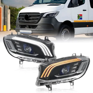 Pair LED Projector Headlight Assembly For Mercedes-Benz Sprinter W907 2018-2024 - Bild 1 von 10