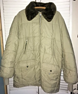 VNTG GORDON & FERGUSON/FIELD & STREAM -SZ 48- Down Parka Coat w/faux collar/hood - Picture 1 of 15