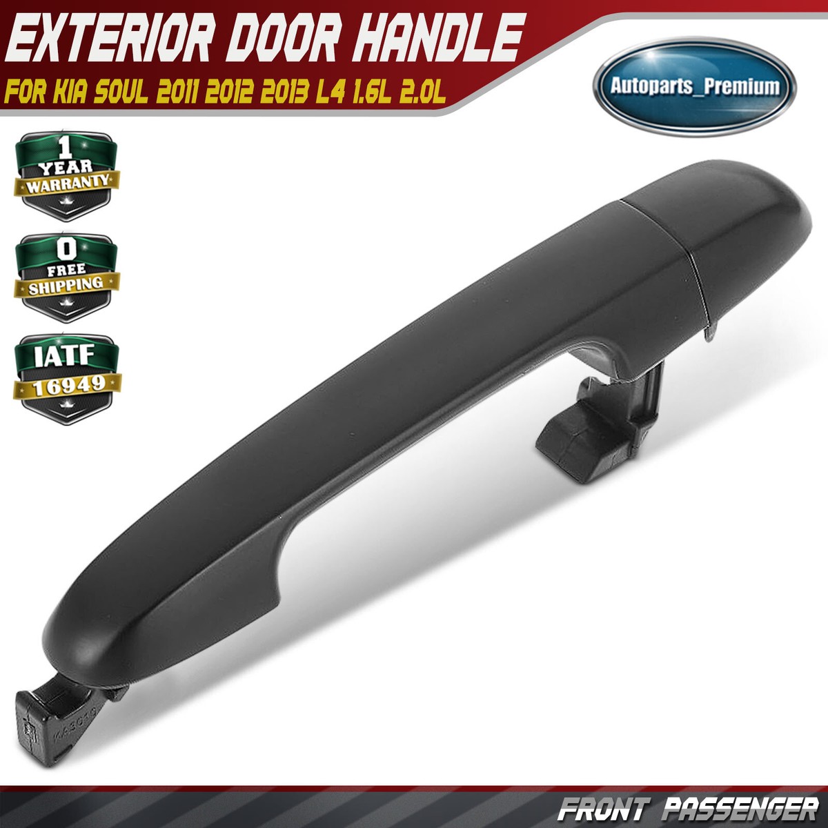 Manija Exterior De Puerta Trasera Derecha En Cromo Para Kia Sportage 2011-2016, Aftermarket