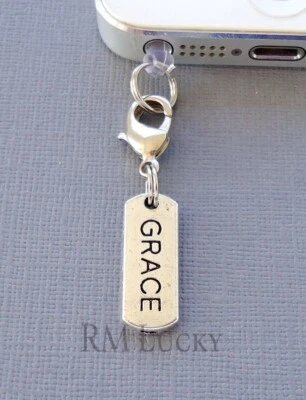 Grace Tag Handy Anhänger Anti Staubdicht Stecker Ohr Kappe Buchse C96 - Bild 1 von 2