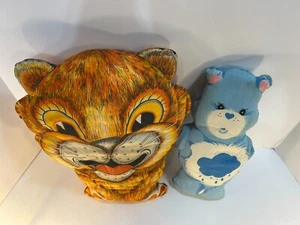 VTG Richard The Lion Pillow Cut & Sew 1960’s + Grumpy Bear 12" plush cut n sew! - Picture 1 of 5