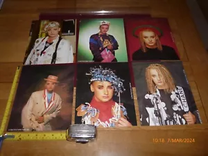 BOY GEORGE CULTURE CLUB x 6 1980s PUNK/NEW WAVE 8" x 10" PRINTS/PICTURES LGBTQ+ - Bild 1 von 4