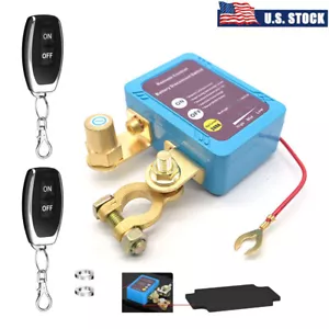 Car Battery Remote Control Disconnect Smart Voltage Power Kill Switch 12V 240A - Picture 1 of 12