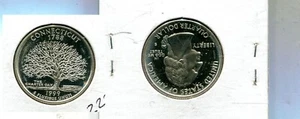 1999 S CONNECTICUT SILVER PROOF STATE QUARTER 2227T - Picture 1 of 1
