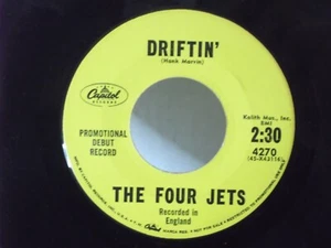 The Four Jets(The Shadows),Cap. 4270,"Driftin'"US,7"45,PROMO,1959 rock guitar,M - Picture 1 of 2