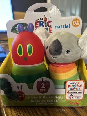 NOVO! Conjunto de Shake & Rattle World of Eric Carle The Very Hungry Caterpillar Koala - Imagem 1 de 2